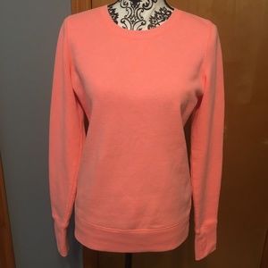 S Tek Gear Pink Crew Neck Fleece Lined Sweater